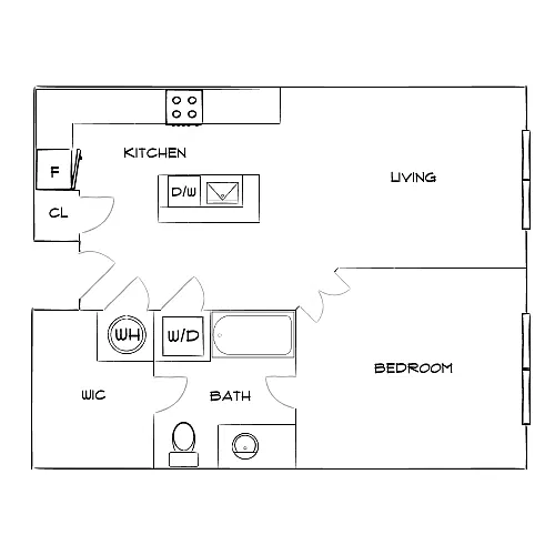 Floor plan Design 1B
