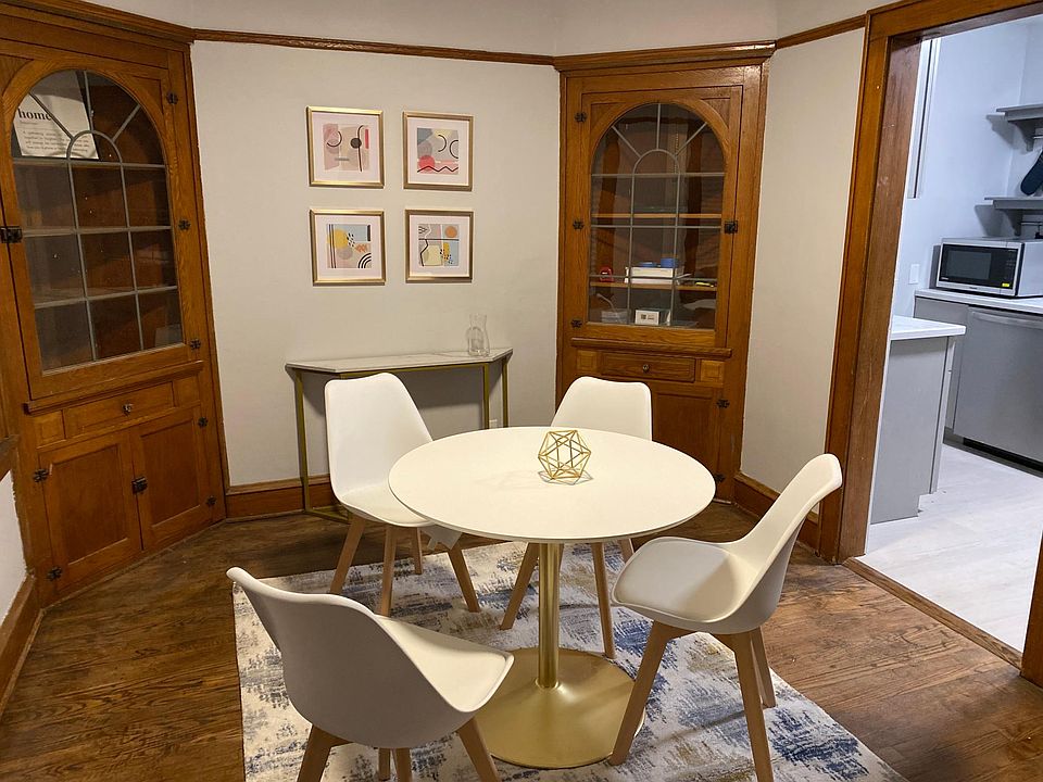 This is what the dining room looked like when furnished.