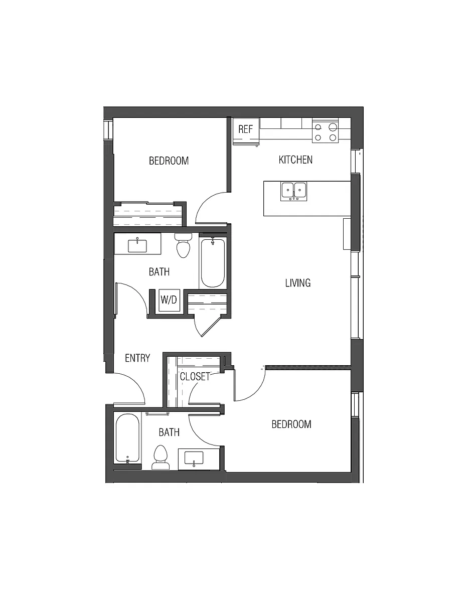 Floor plan 2X2 - B3