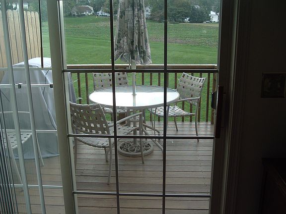 Door to raised deck