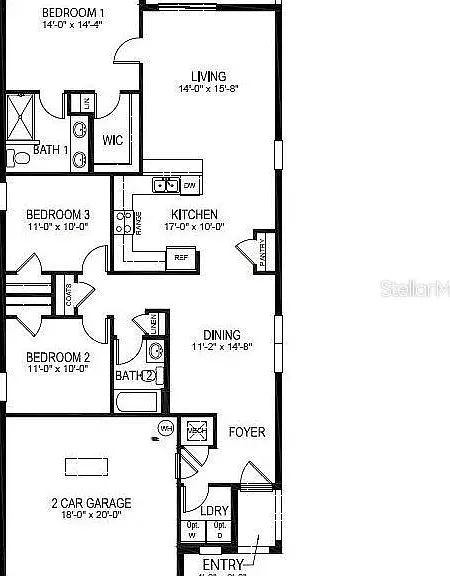 3 bed, 2.0 bath, 1516 sqft, $2,400 — Photo 2