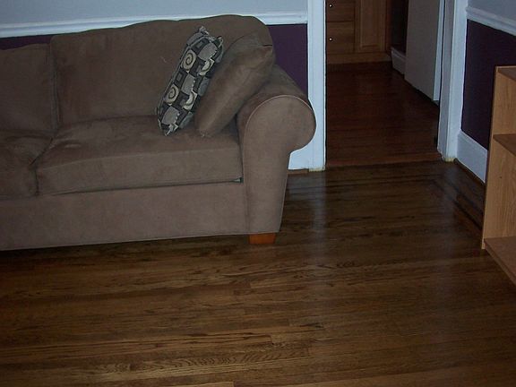 Refinished hardwood floors