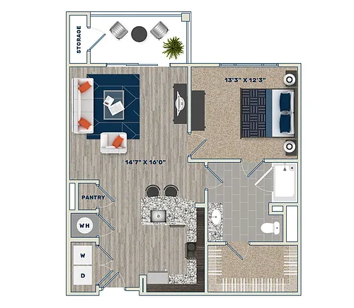 Floor plan A1E