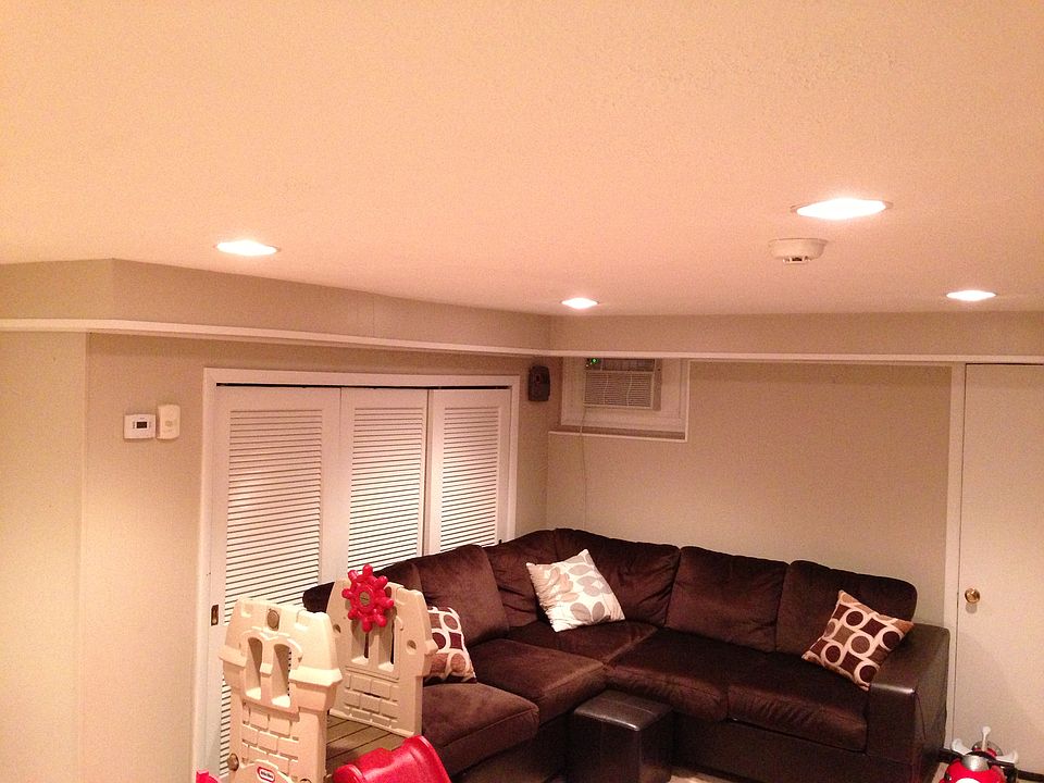 Refinished basement