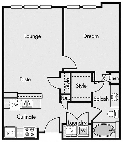 Floor plan One Bedroom