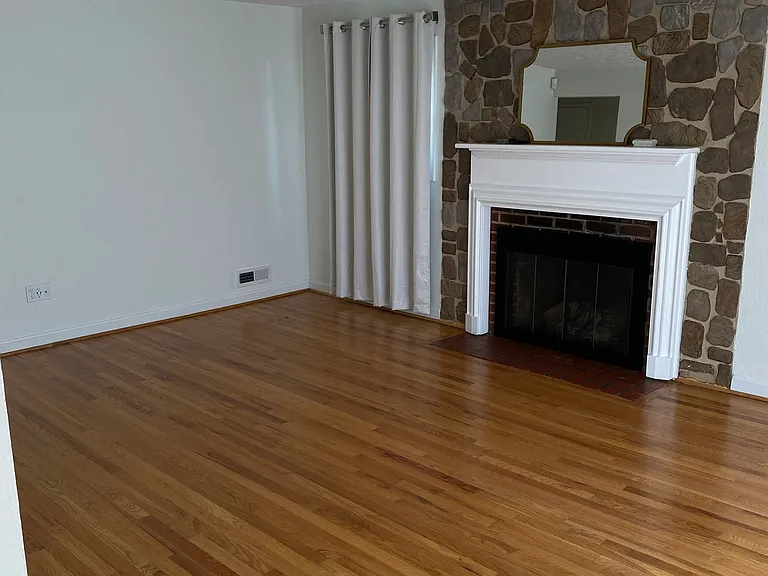 Living room with gas fireplace