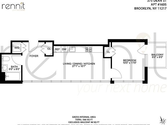 2nd image of 375 Dean St #1615