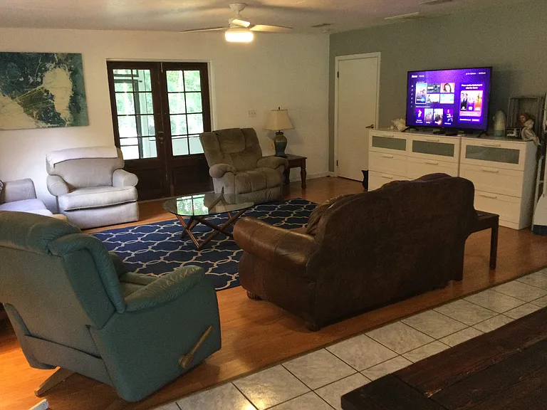 Living room with ROKU Ultra