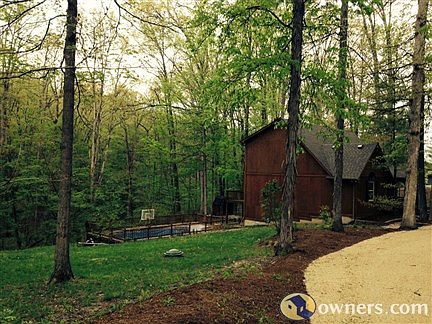 side yard and home