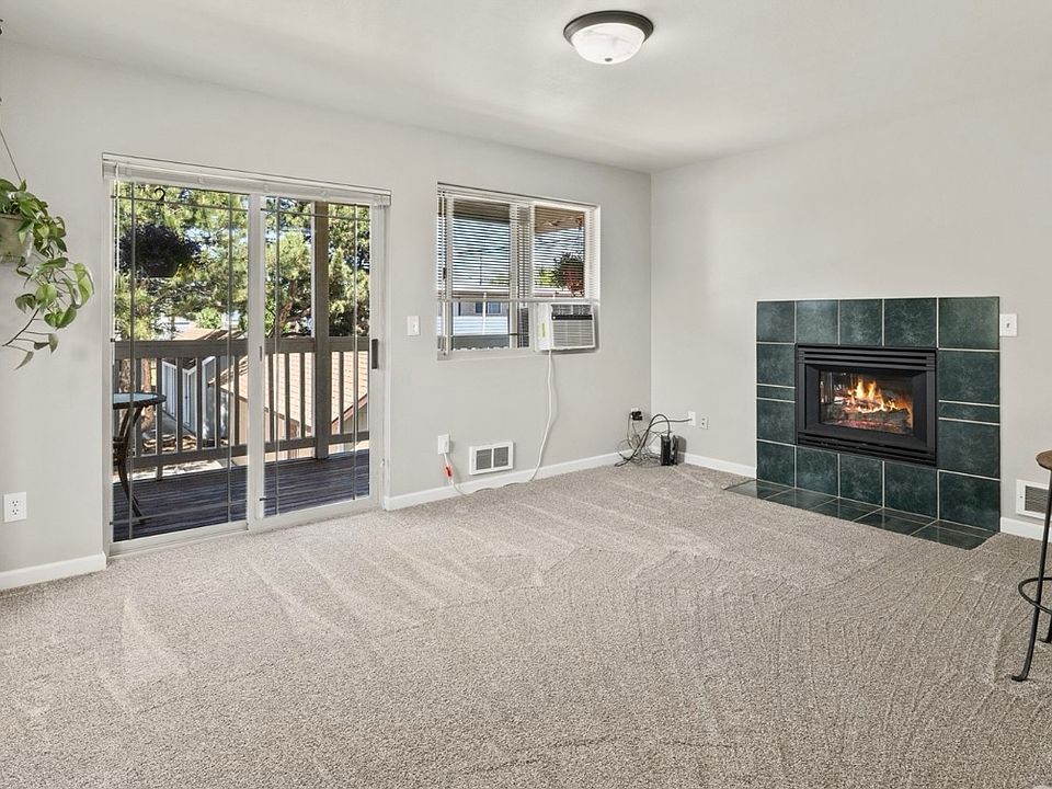 Cozy gas fireplace for winter days, plus a balcony for summer breezes.