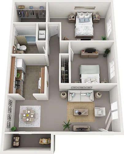 Floor plan Delaware - Renovated