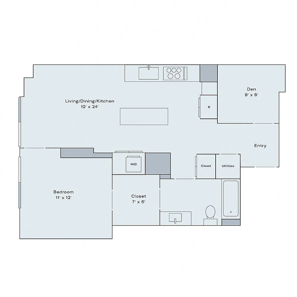 Floor plan A15 with Den