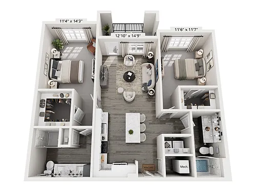 Floor plan B2