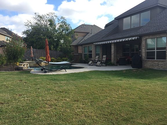 Large backyard with pool