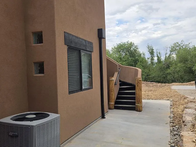East side of house