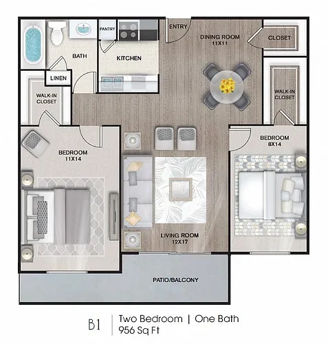 Floor plan B1
