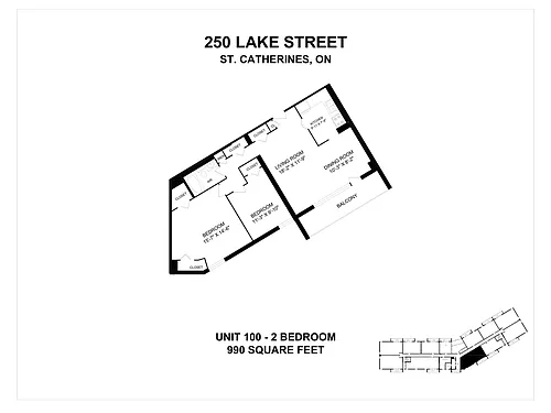 Floor plan 2 Bedroom