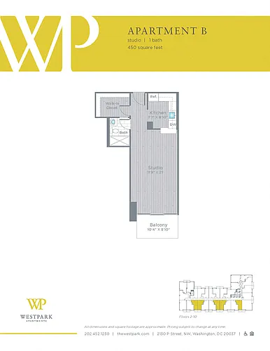 Floor plan Studio
