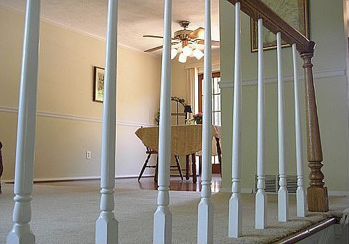 Banister & Dining Room