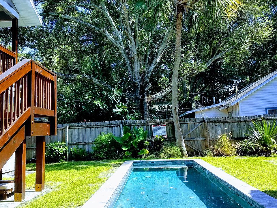 Heated, salt water pool
