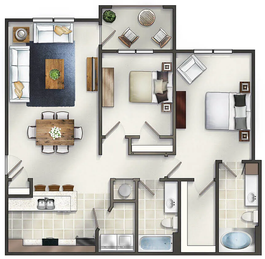 Floor plan The Oxford