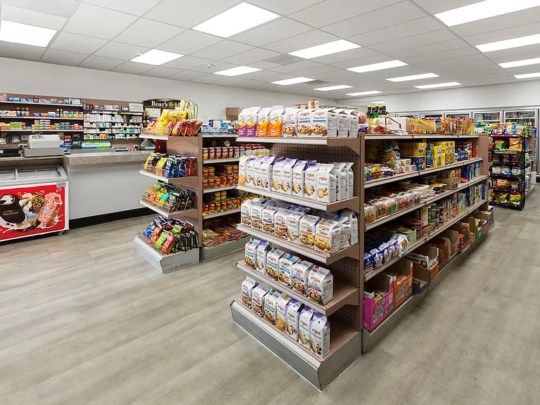 On-site convenience store and deli