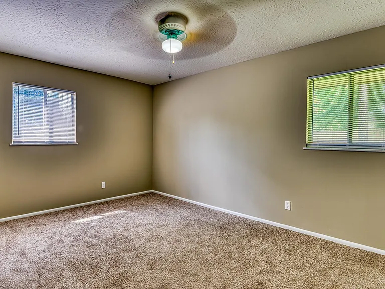 Master bedroom has two closets