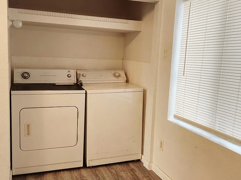 Water and Dryer hook up only, these appliances are not provided