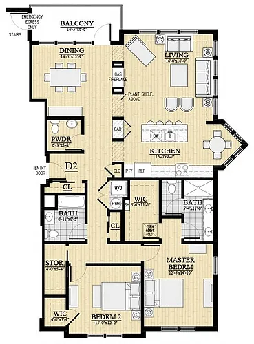 Floor plan D2
