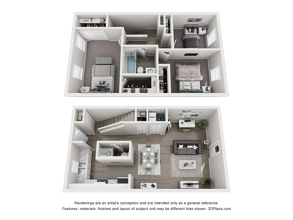 Floor plan 3 Bed