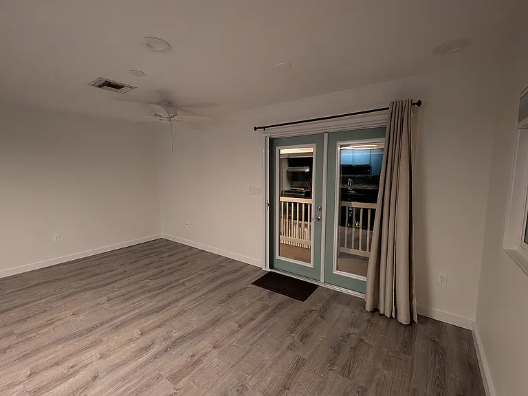 Front entrance from kitchen/living area