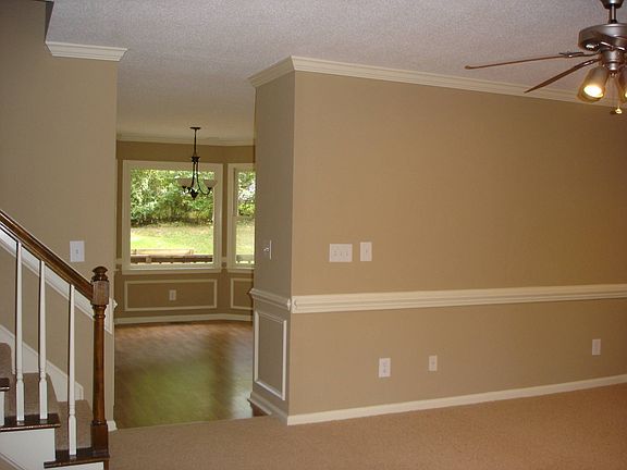 Beautiful Chair rails in Family room  