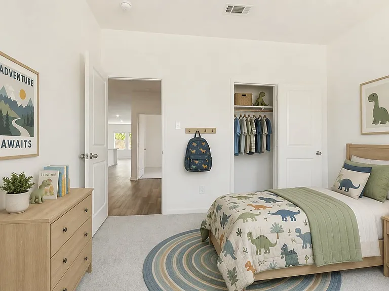Secondary bedroom 1 - virtually staged