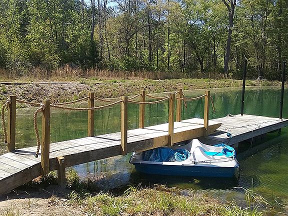 Pond stocked with Bass