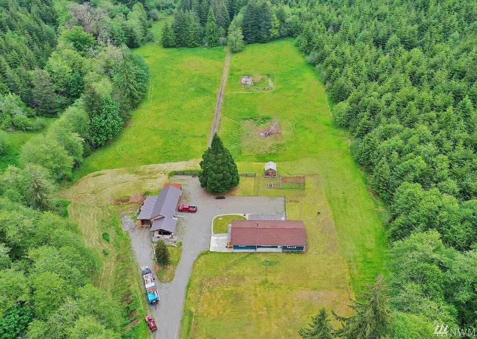 Ten acres at the end of Gibson Creek Road. Property is nestled in to Capitol Forest.