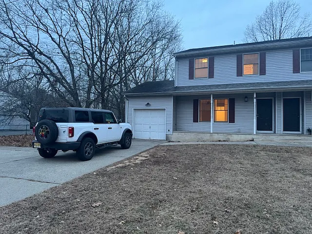 Left side of a duplex home