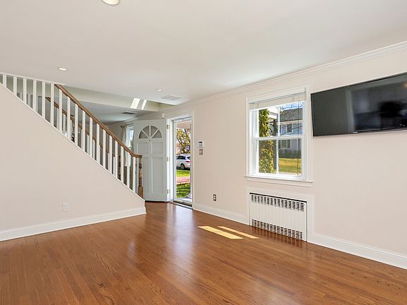 Living room with hardwood floors