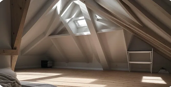 AI photo of the attic
