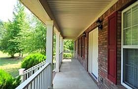 front porch of ranch home