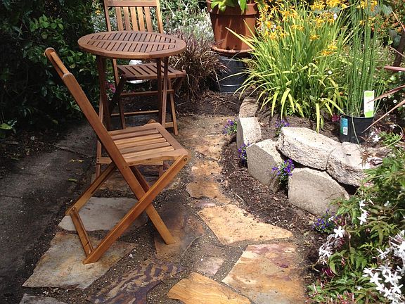 Front patio looking into garden