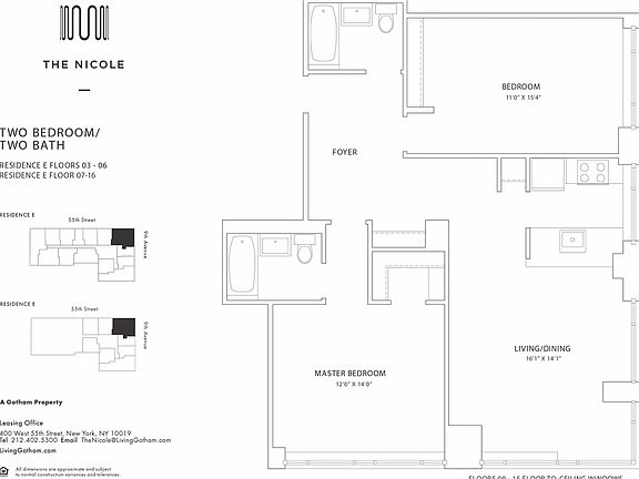 2nd image of 400 W 55th St APT 11E