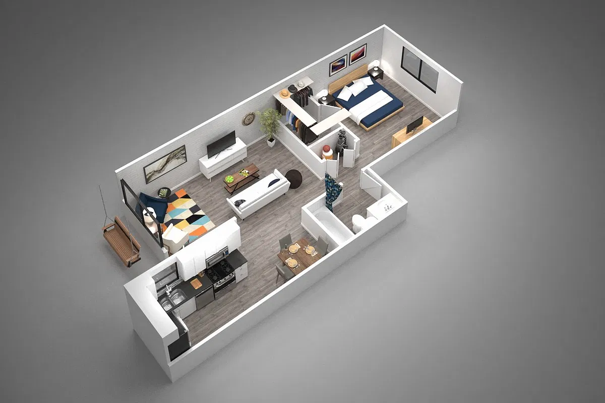 Floor plan 1B