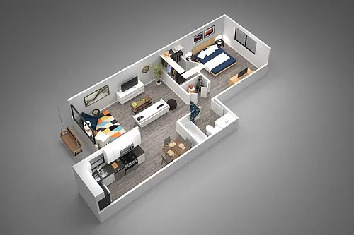Floor plan 1B