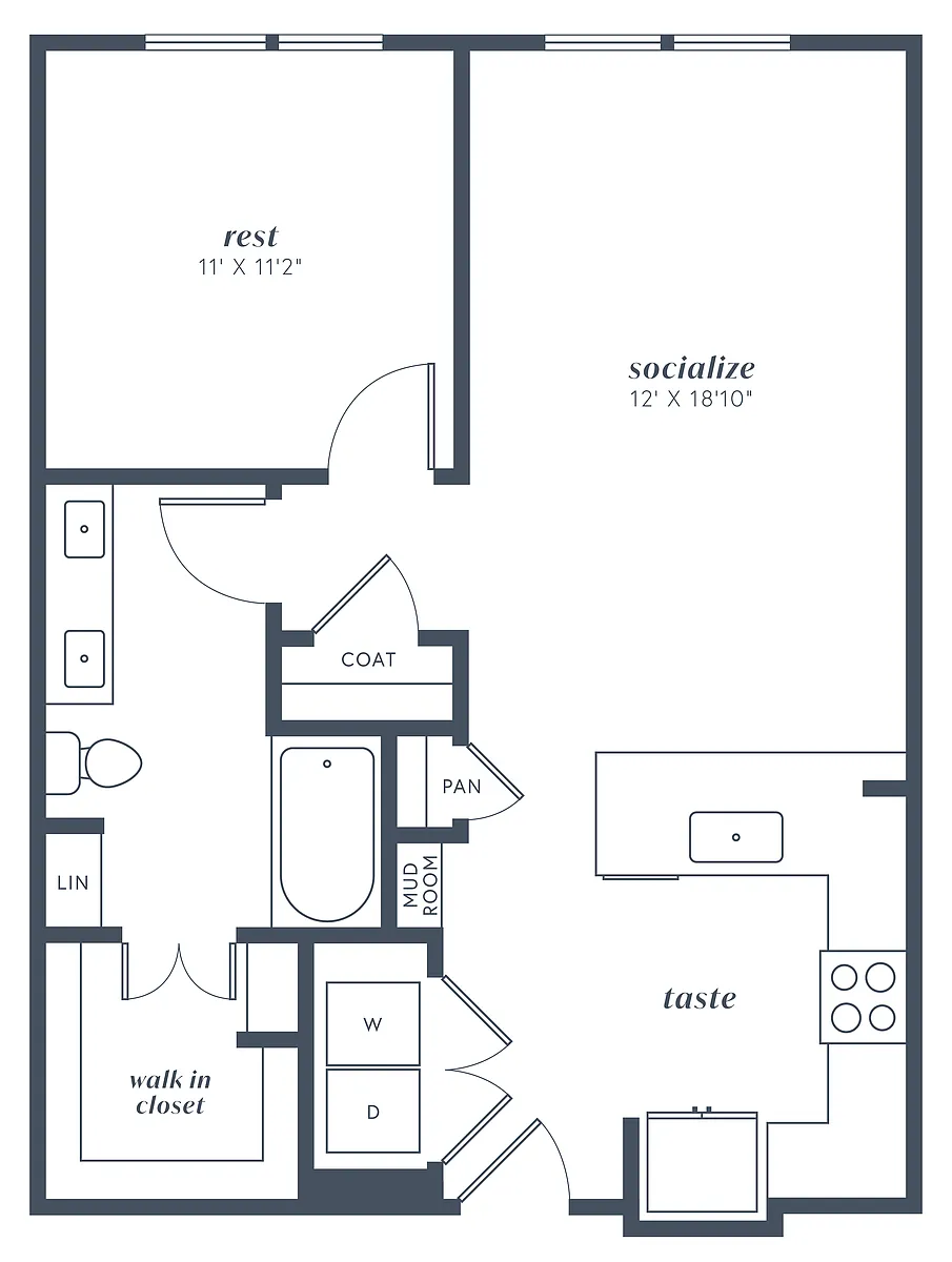 Floor plan 1X1 A3