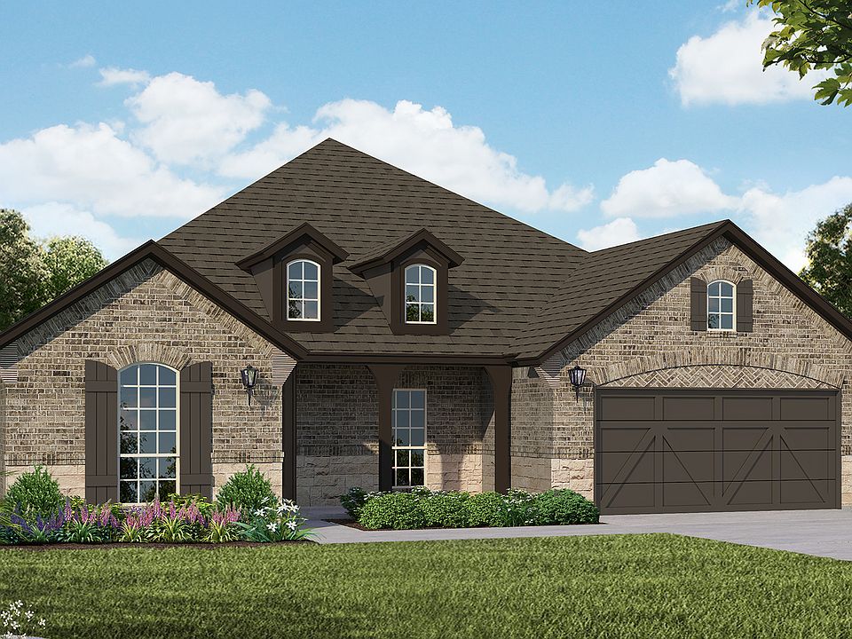Plan 1688 Elevation C with Stone by American Legend Homes