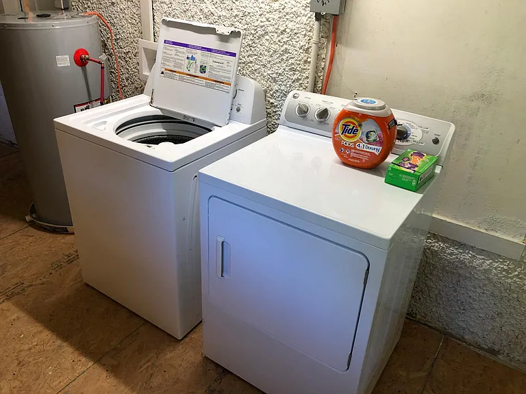 Shared laundry area with unit A