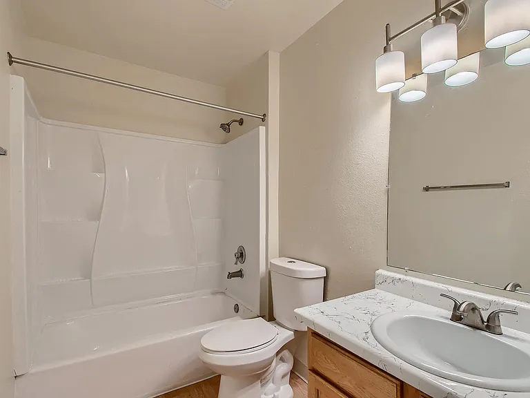 Our 'Classic' 2 Bedroom 1 Bath Apartment Bathroom at Vista Flores Apartments