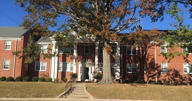 Front of Monticello Building.