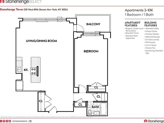 3rd image of 210 W 89th St APT 9K