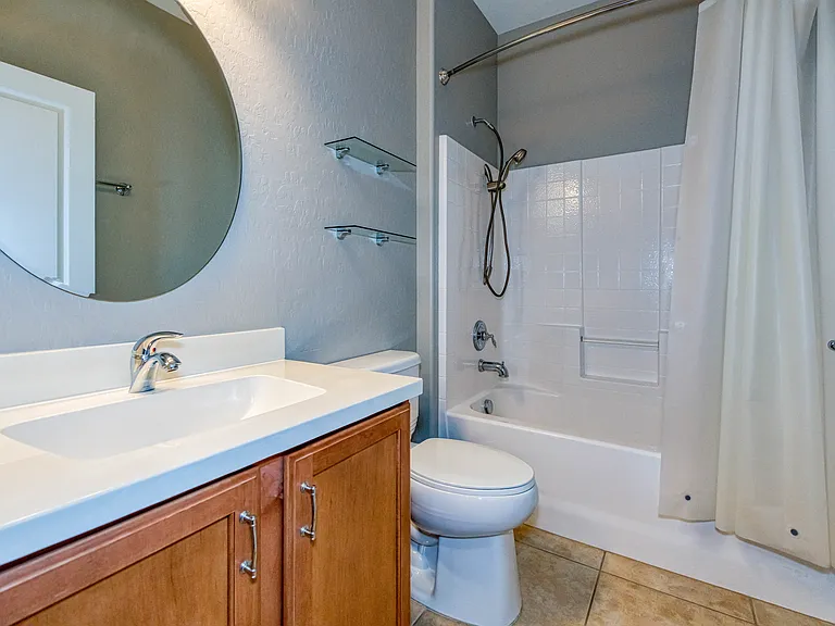 Spacious second bath